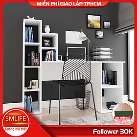 Mua Bàn làm việc  bàn học gỗ hiện đại SMLIFE Daurala | Gỗ MDF dày 17mm chống ẩm | D150xR60xC135cm