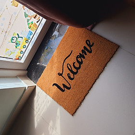 Mua THẢM CHÙI CHÂN BẰNG XƠ DỪA CÓ ĐẾ CHỐNG TRƯỢT IN WELCOME 40x60