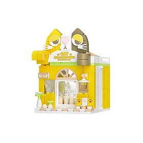 Wekki Đồ Chơi Lắp Ráp Tiệm Mèo Cam Wk516603 60018154