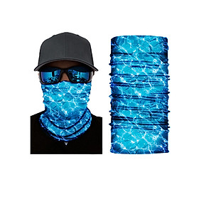 Khăn turban ống cotton tube co giãn 9 kiểu dùng có video hướng dẫn - Xanh dương TUBE04