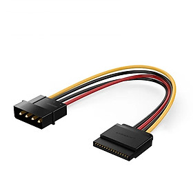 Mua Cáp cái nguồn SATA 15Pin sang IDE 12V 4Pin sử dụng cấp nguồn cho ổ cứng SSD  ổ đĩa quang DVD SATA dài 0.2m UGREEN US217 50720 - Hàng Chính Hãng
