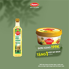 {Đơn 199k tặng hộp bơ 80g} Dầu Đậu Nành cao cấp Golden 1 lít