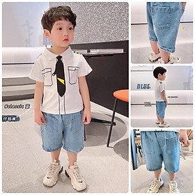QJ28 Size90-130  Quần jean bé trai  Thời trang trẻ em
