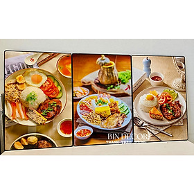 Mua Tranh treo tường trang trí decor quán cơm tấm có khung - Tranh trang trí quán ăn  kèm đinh treo