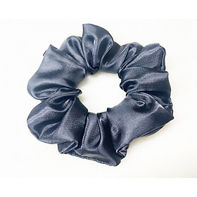 Dây cột tóc srunchies mẫu mới màu đen huyền