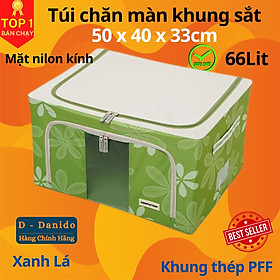 Túi Đựng Chăn Màn (Được Chọn Màu) - Hộp Đựng Quần Áo Khung Sắt Gấp Gọn - Tủ Vải Chăn Màn Tiện Lợi