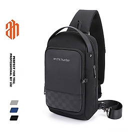 Túi đeo chéo Arctic Hunter XB00105 chất liệu Oxford chống thấm nước, unisex nam nữ,trang bị cổng sạc USB tiện dụng