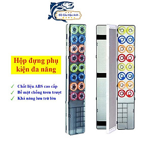 Hộp Đựng Phụ Kiện Câu Đài, Hộp Đựng Phao ABS đa năng kèm trục Silicon cao cấp HPK13