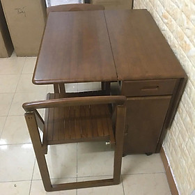 Mua Bàn Ăn Gỗ Sồi gấp gọn 1m4-1m2 Tự Nhiên Chưa bao gồm ghế - Chịu Lực 200kg - Chống Mối Mọt