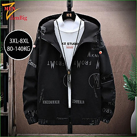 Áo Khoác Nam Bigsize Cho Người Mập, Béo - Áo Khoác Gió Size Áo Khoác Lớn 3XL-8XL Zenbig