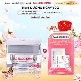Kem dưỡng da Sắc Ngọc Khang 5 trong 1 ban ngày 30g giúp nuôi dưỡng làn da sáng khỏe, mờ thâm nám ngăn ngừa lão hóa