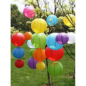 Mua Đèn lồng giấy lụa  nhiều màu sắc  kích cỡ  trang trí nhà cửa  nhà hàng lễ hội phong cách Nhật Bản