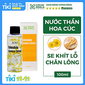 Nước thần hoa cúc 2in1 Calendula Essence Extract- Sáng da, cấp ẩm, se khít lỗ chân lông Cocayhoala 100ml