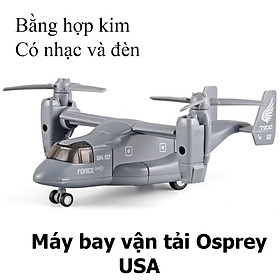 Mô hình máy bay vận tải Boeing V-22 Osprey bằng hợp kim có nhạc và đèn