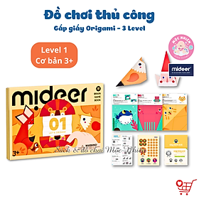 Đồ Chơi Gấp Giấy Thủ Công Origami Mideer - Cho Bé Từ 3 Tuổi Luyện Tay Khéo Léo