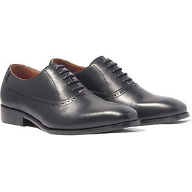 Giày Tây Nam Công Sở Banuli Da Bê Italian Dây Buộc Plan Toe Oxford H1PO1 (Da Veg Itali Mềm Dẻo, Đế Siêu nhẹ, Bảo Hành Trọn Đời)