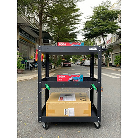 Mua Xe đẩy 3 ngăn cao 980mm màu đen