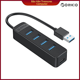 Bộ Chia USB HUB TWU3-4A-BK( Màu Đen) Cổng USB 3.0 - Hàng Chính Hãng