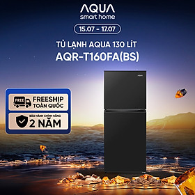 Tủ lạnh AQUA ngăn đá trên 130L AQR-T160FA(BS) - Freeship toàn quốc - Hàng chính hãng - Bảo hành 2 năm