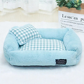 Ổ nệm chó mèo đệm lót cotton kèm gối