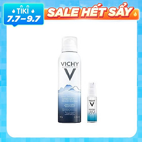 Combo Xịt Khoáng Dưỡng Da Vichy 150ml + Dưỡng Chất Khoáng Cô Đặc M89 10ml