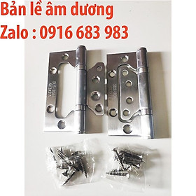 Mua Bộ 2 Bản lề âm dương cao cấp 4*3*2.5 kèm ốc vít  bản lề cánh bướm dày dặn