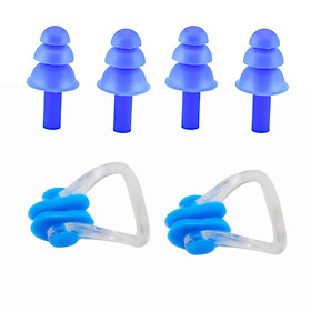Combo 2 kẹp bịt mũi kèm 4 cái bịt tai ngăn nước đi bơi Legaxi