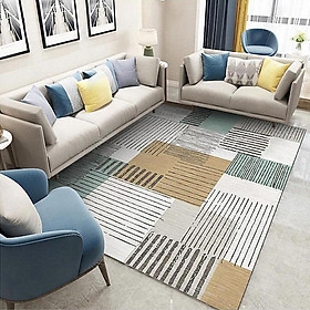 100*150cm Floor Mat Printed Suede Home Living Room Coffee Table Carpet