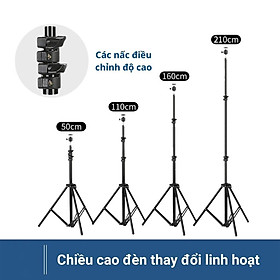 Mua Đèn Livestream size 26 30 36 45 cm và chân 2m1 Hỗ Trợ Chụp Ảnh Make up Trang Điểm nhiều Chế Độ Sáng