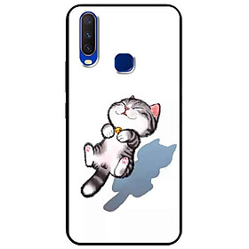 Ốp lưng in cho Vivo Y12/Y15/Y17 Mẫu Mèo Sọc