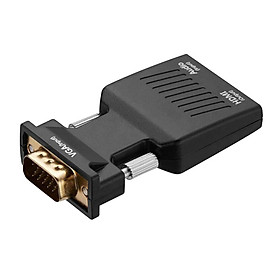 VGA To Adapter 1080P HDTV TV Video Converter With Power Cable