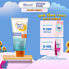 Serum Chống Nắng Dưỡng Thể Kháng Bụi – Trắng Sáng Mịn Màng Biore 150ml
