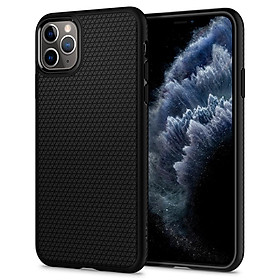 Ốp lưng chống sốc Spigen Liquid Air màu đen cho iPhone 11 Pro Max | iPhone 11 Pro | iPhone 11 - Hàng nhập khẩu