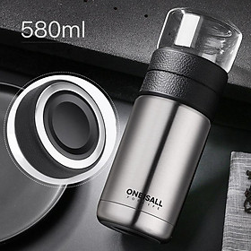 Mua Bình giữ nhiệt có lọc trà 2 nắp rời cao cấp Oneisall 580ml