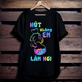 Áo thun TAY NGẮN phản quang 7 màu hút không em làm hơi