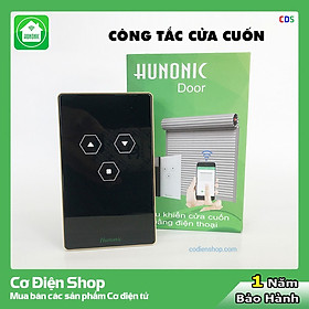 Công tắc cửa cuốn thông minh HUNONIC DOOR - Màu đen - Điều khiển từ xa bằng điện thoại