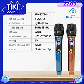 Mua Micro Không Dây B&D Hát Karaoke Cực Hay Model W108 & W108A  Tần Số VHF - Hàng Chính Hãng