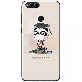 Ốp lưng dành cho Honor 7X mẫu Panda mọt sách