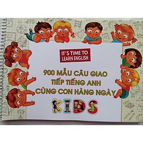 Tập vở 900 câu Tiếng Anh cùng con hàng ngày có file nghe chuẩn
