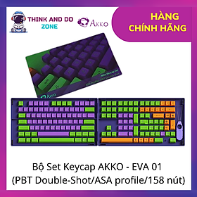 Bộ Set Keycap AKKO - EVA 01  (PBT Double-Shot/ASA profile/158 nút) - Hàng Chính Hãng