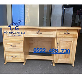 Mua Bàn làm việc gỗ thông tự nhiên giám đốc văn phòng rộng 1m4x75x70