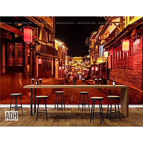 Mua Tranh dán tường đường phố Hong kong - Nhật Bản