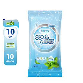Combo 10 Khăn ướt Fressi Care Cool 10 tờ