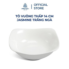 Mua Tô Vuông Thấp Minh Long 14 Cm - Jasmine Trắng Ngà