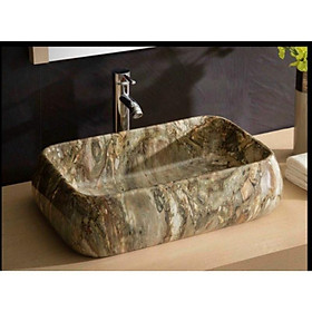 Mua chậu lavabo sứ vân đá phủ men nano cao cấp