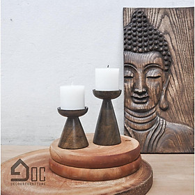 Mua Chân Nến  Đế Nến Gỗ Phong Cách Vintage Làm Quà Tặng  Trang Trí Góc Decor