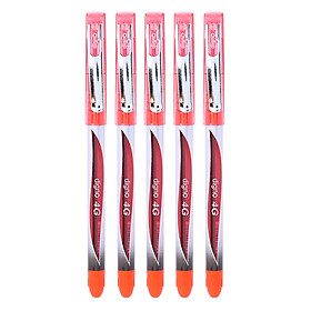 Vỉ 4 Cây Viết Gel Đậy Nắp Digno 4G - Mực Đỏ