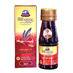 Đặc Sản Kiên Giang - Nước mắm truyền thống Phú Quốc - Huỳnh Khoa - 43 đạm chai 80ml
