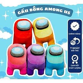Thú nhồi bông Among Us - Màu ngẫu nhiên - Size từ 22cm đến 35cm - Quà tặng Among Us nhồi bông dễ thương - Gối ôm mềm mịn cho bé