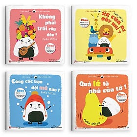 [Download Sách] Sách Ehon - Combo 4 cuốn Giri - Chú bé cơm nắm Phần 1 - Ehon cho bé từ 0 - 6 tuổi